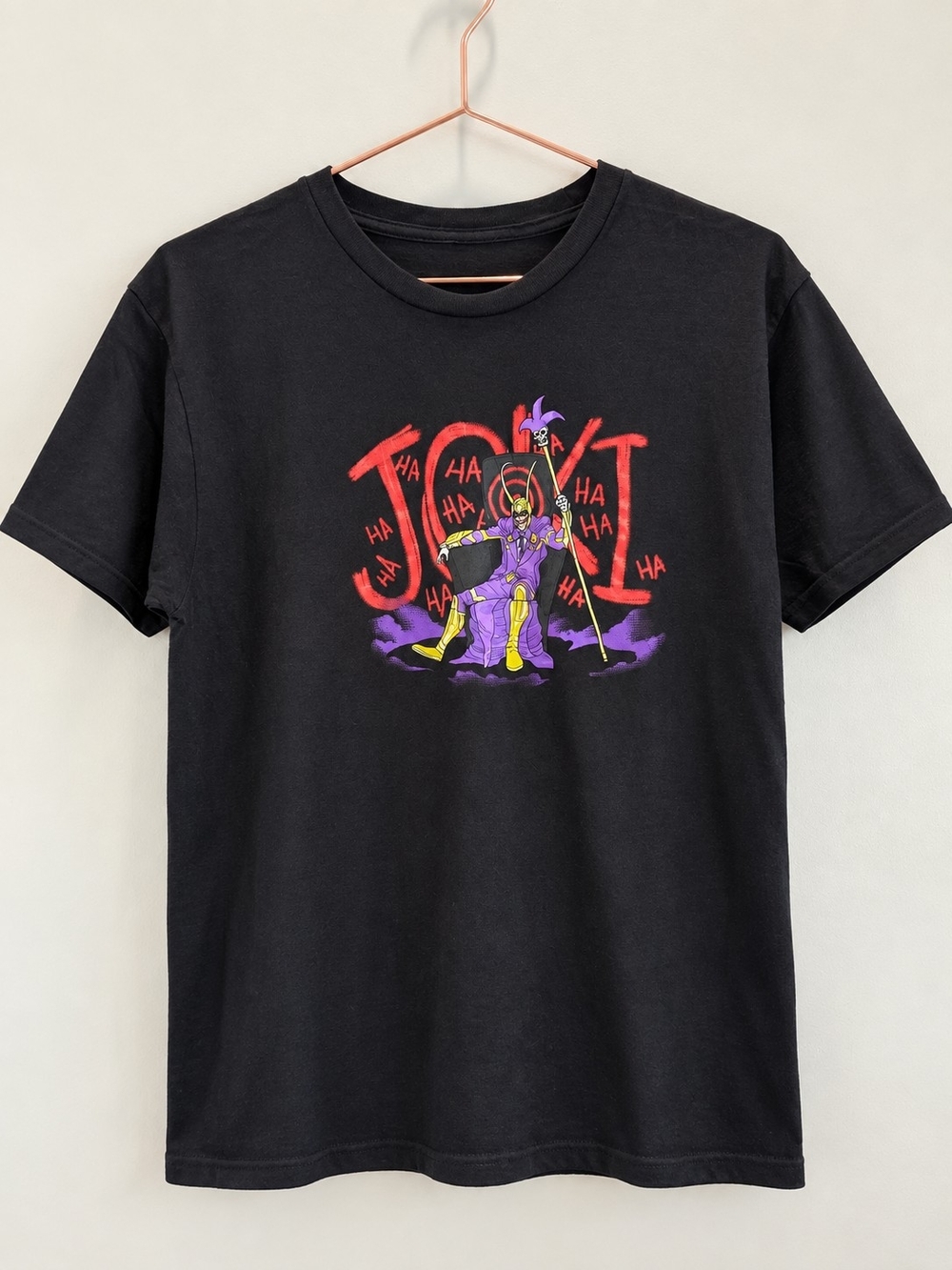 Black Joker Graphic Short Sleeve Tee